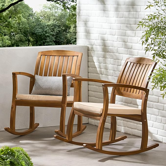 Christopher Knight Home Selma Acacia Rocking Chairs