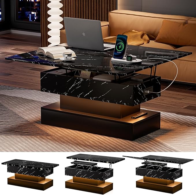 SYESWAY 39.4" Lift Top Coffee Table