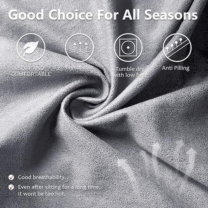ANARACHON Recliner Couch Cover Leather Look Recliner Sofa Covers