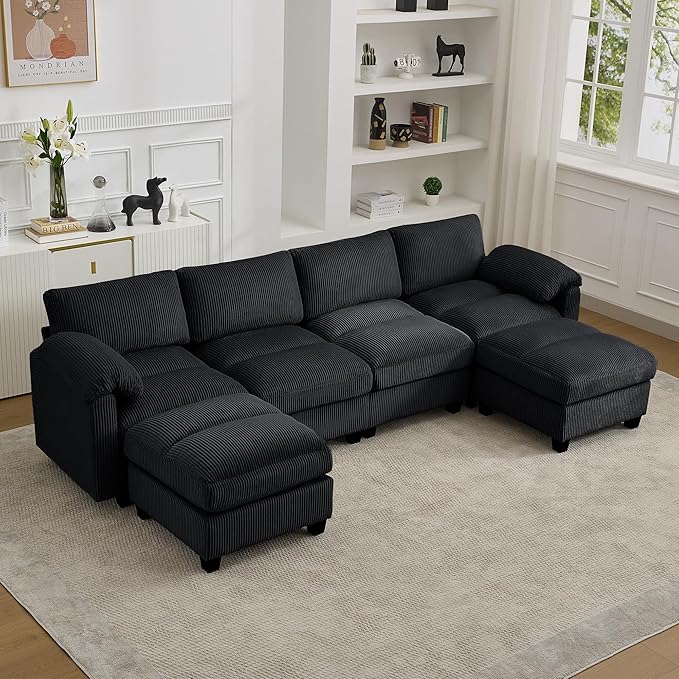 114'' U-Shaped Sectional Couch