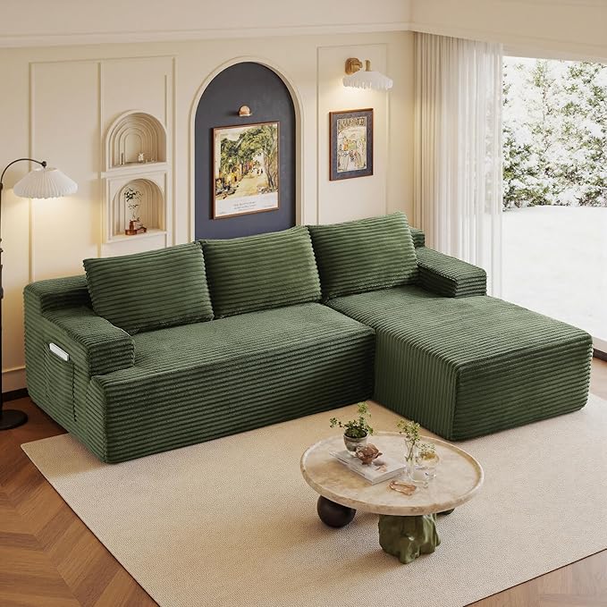 96" Sectional Couches for Living Room Cloud Couch Sofa