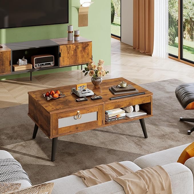 WLIVE Coffee Table, Lift Top Coffee Table