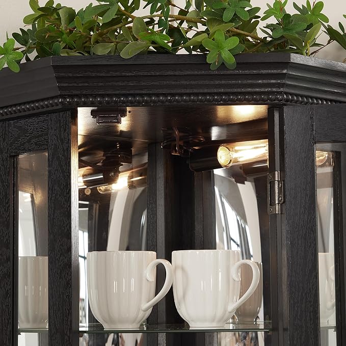 Glass Corner Display Cabinet