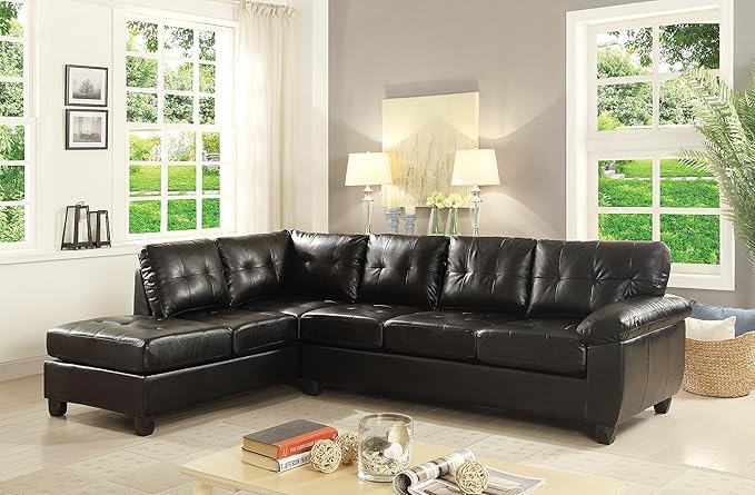 Eco-Friendly Black Sectional Couch