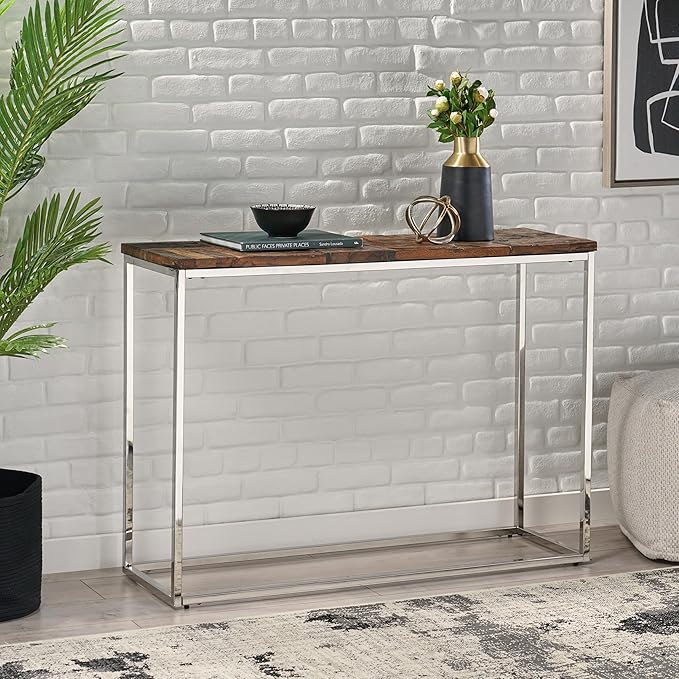 AMNOOL Eco-Friendly Handcrafted Console Table