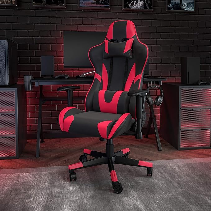 Flash Furniture X20 Fully Reclining LeatherSoft Racing Style Gaming Chair