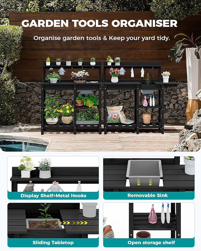 SERWALL Outdoor Potting Bench