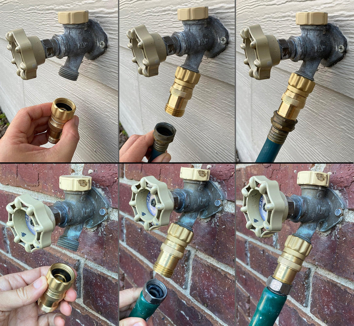 Vibrant Yard Co. LLC Heavy Duty Brass Pressure Regulator 25 PSI for Drip Irrigation System and Soaker Hose with 3/4" Thread Connection