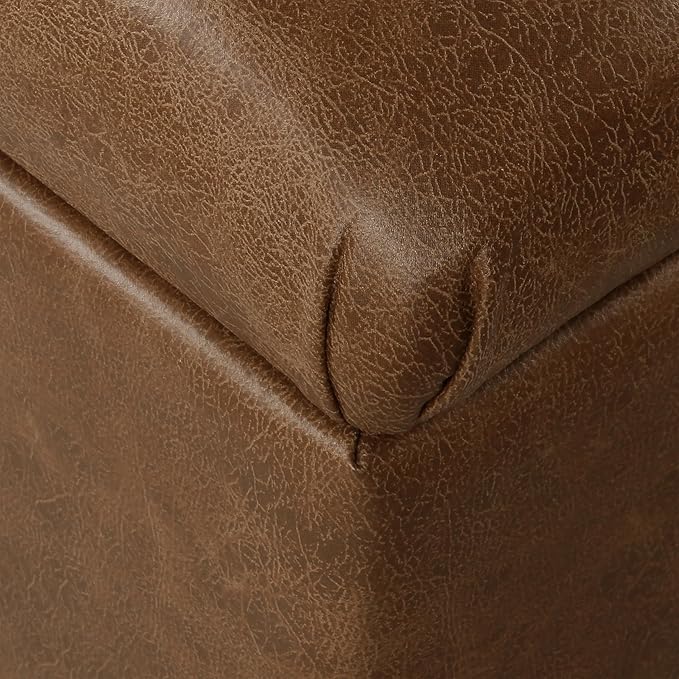 Homepop Home Decor | Button Tufted Storage Bench | Ottoman Bench