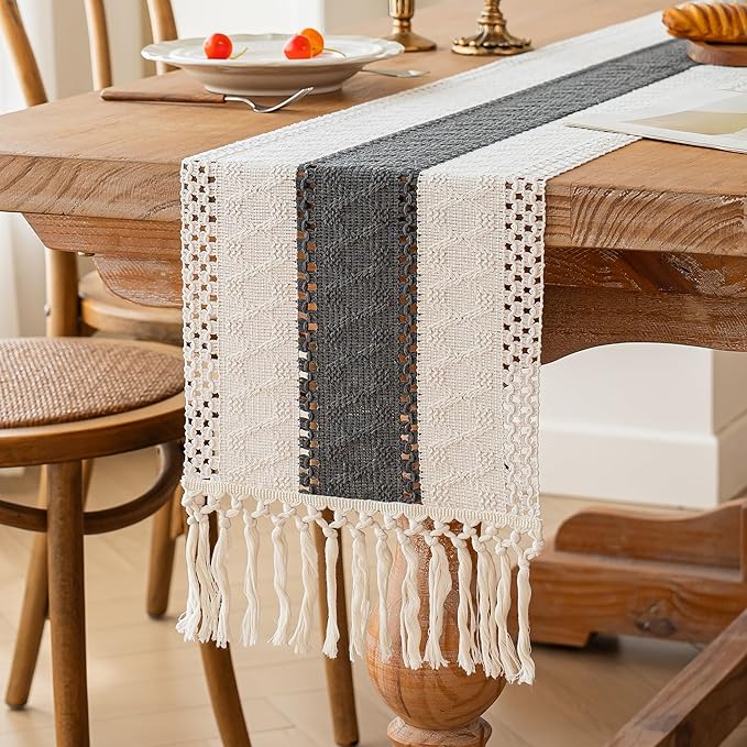 FEXIA Boho Table Runner for Summer Home Decor