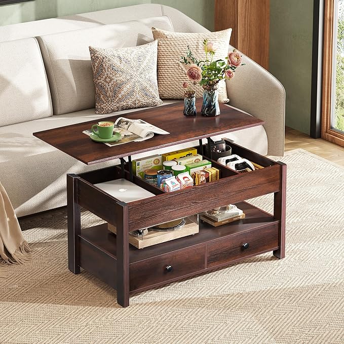 WLIVE Coffee Table, Lift Top Coffee Table