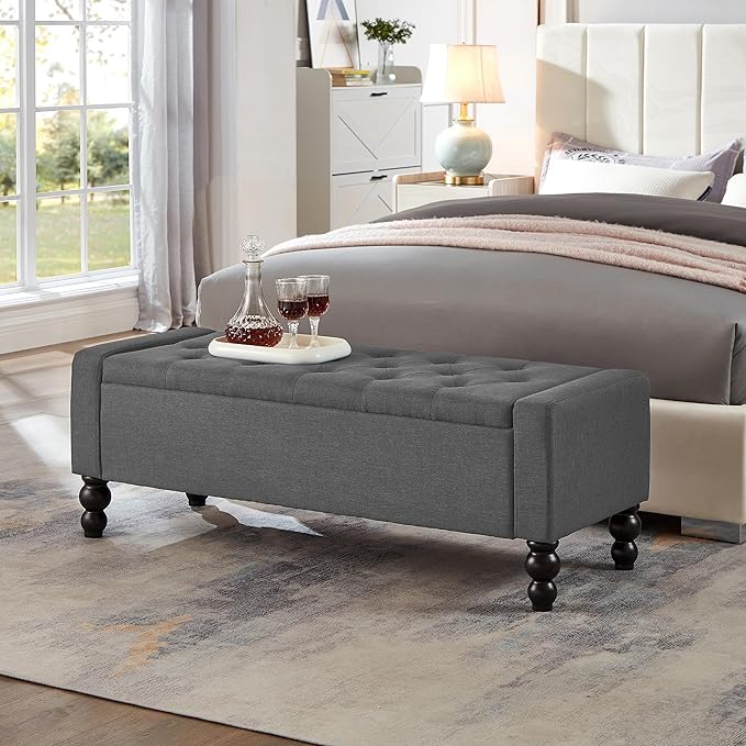 50" W Storage Ottoman Bench