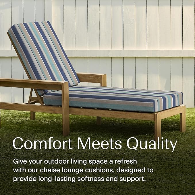 Honeycomb Outdoor Chaise Lounge Cushion