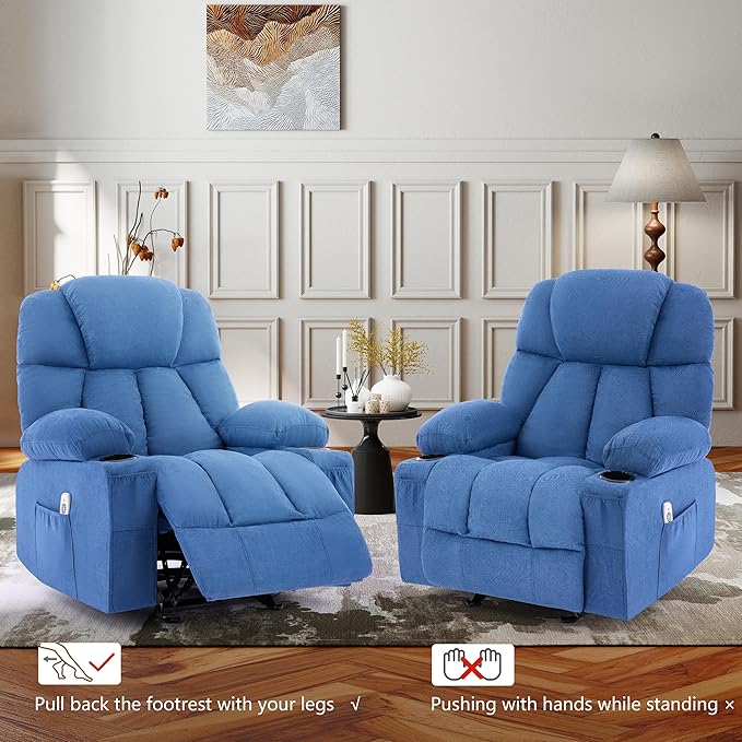 Massage Rocking Recliner Chair, Ergonomic Recliners Sofa