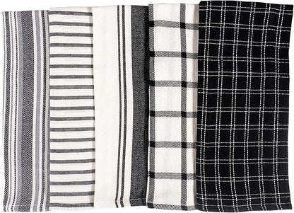 KAF Home Assorted Flat Kitchen Towels |100% Cotton
