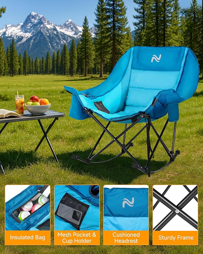 Slsy Oversized Rocking Camping Chair