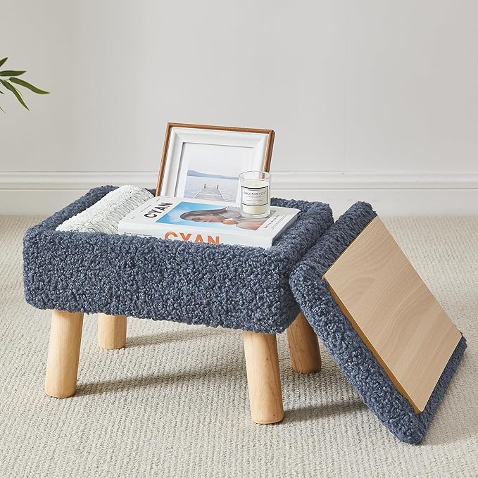 Storage Ottoman, Small Foot Stool Ottoman