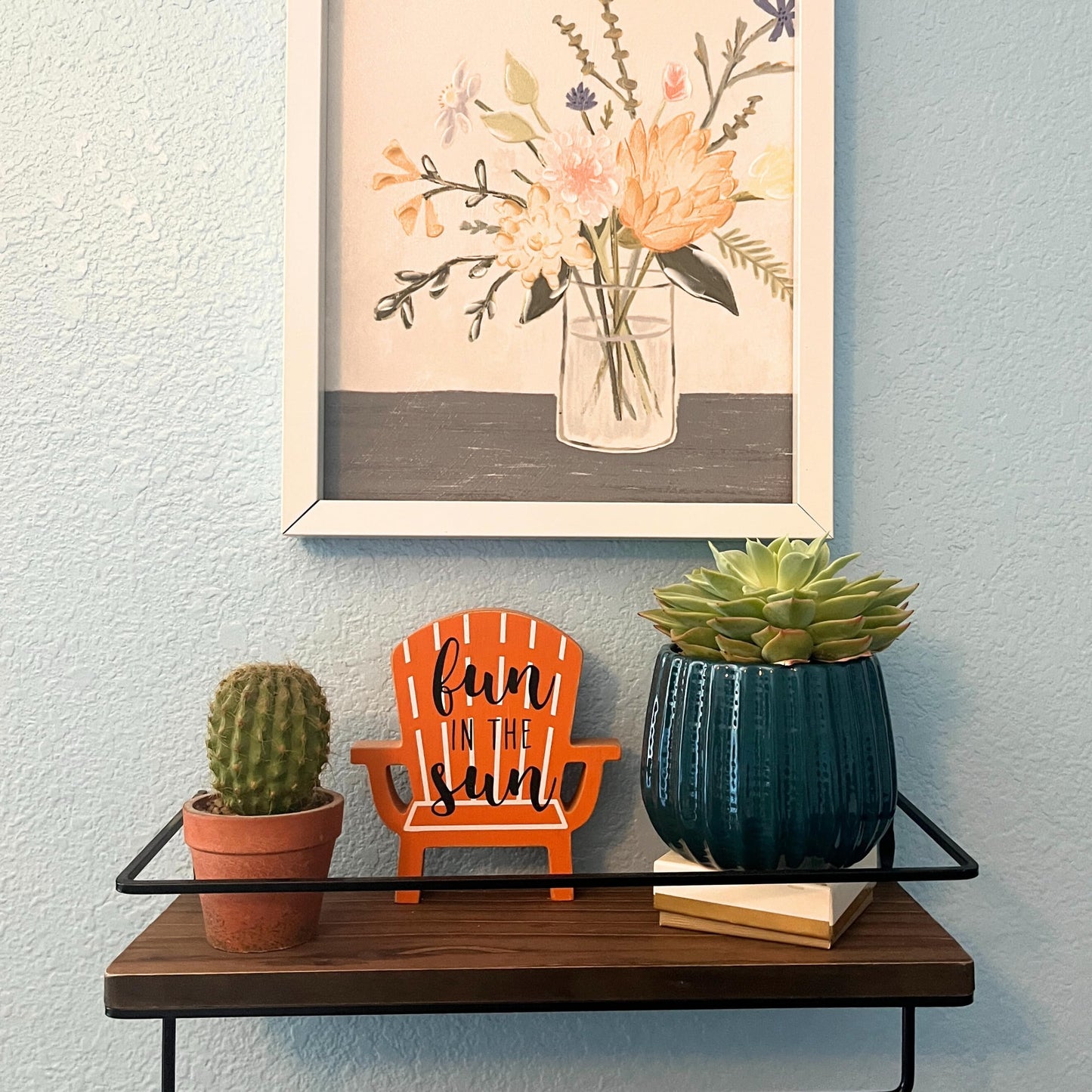 Admired By Nature 4" Ceramic Flower Planter Pot Decorative Planter for Indoor Plant Succulent Home Décor, Lightweight, Turquoise