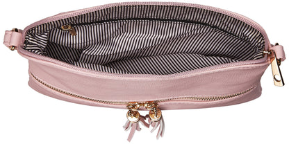 DELUXITY Lightweight Medium Crossbody Bag with Tassel