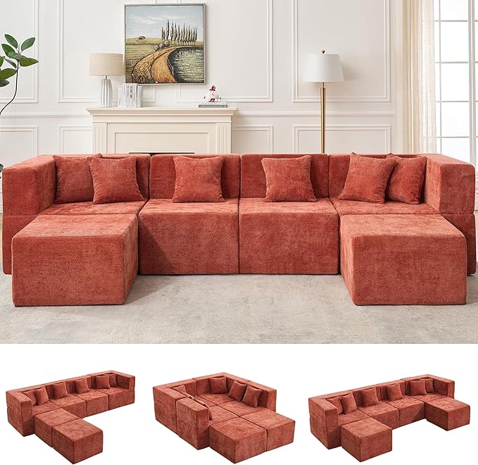 MONVANE Modular Sectional Cloud Couch