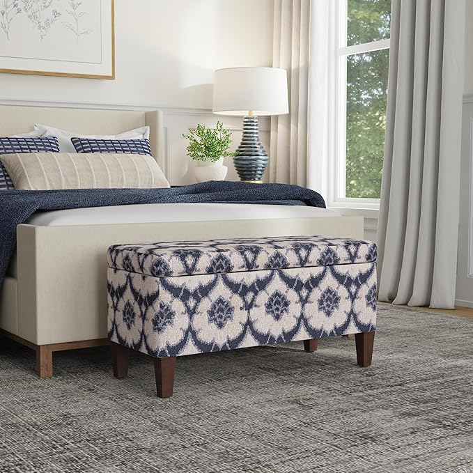 HomePop Large Decorative Storage Bench