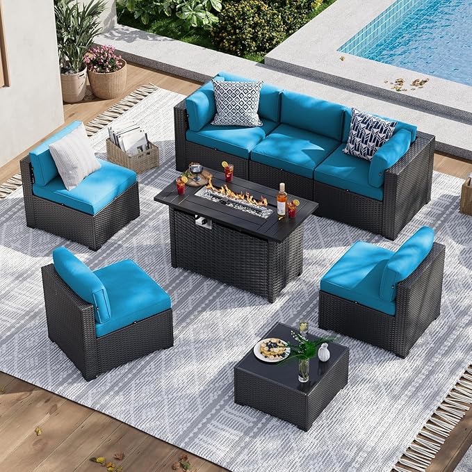 Aoxun 8 Piece Patio Furniture Set