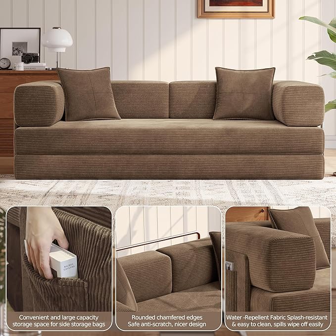 MoonSpeak 78.8''Sleeper Couch Bed