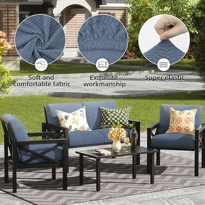 Outdoor Cushion Covers Set, Replacement