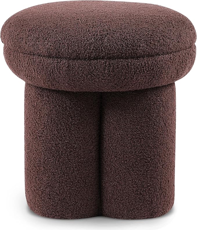 Furniture of America Rami Modern 17.5-inch Mushroom-Shape Upholstered Ottoman