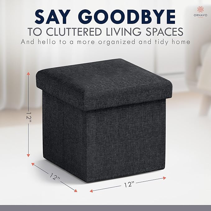 Ornavo Home Small Storage Ottoman,
