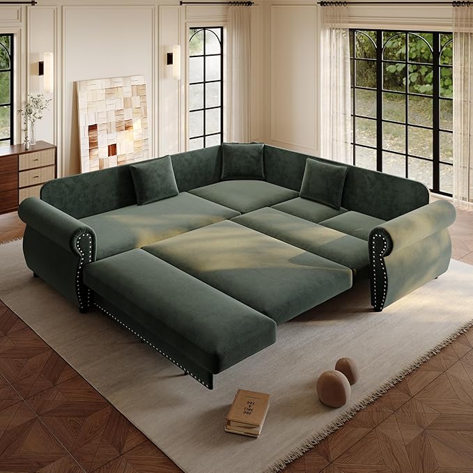 88.2" Sectional Sleeper Sofa