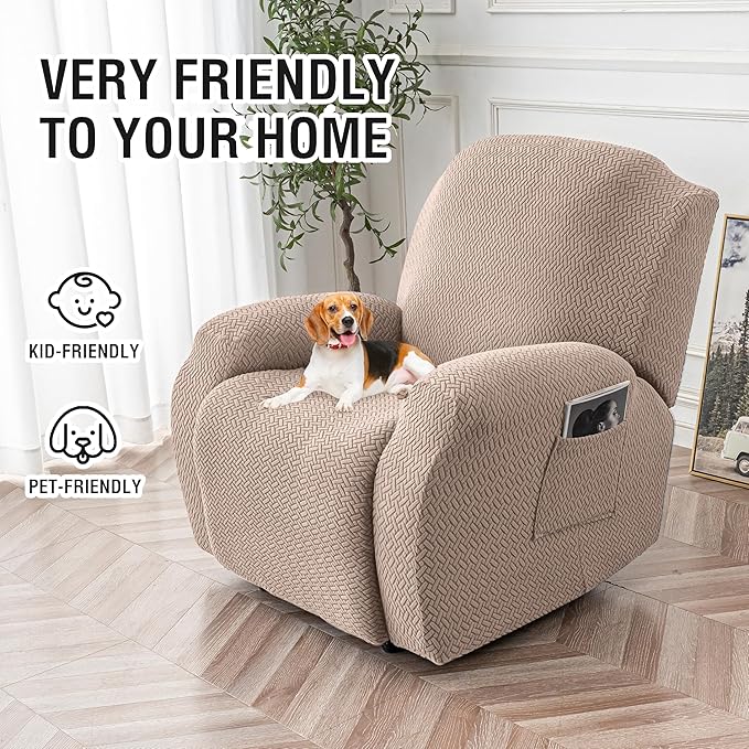Genina Recliner Chair Covers, Stretch Reclining Chair Cover, Recliner Sofa