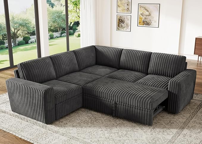 HONBAY Modular Sectional Sleeper Sofa