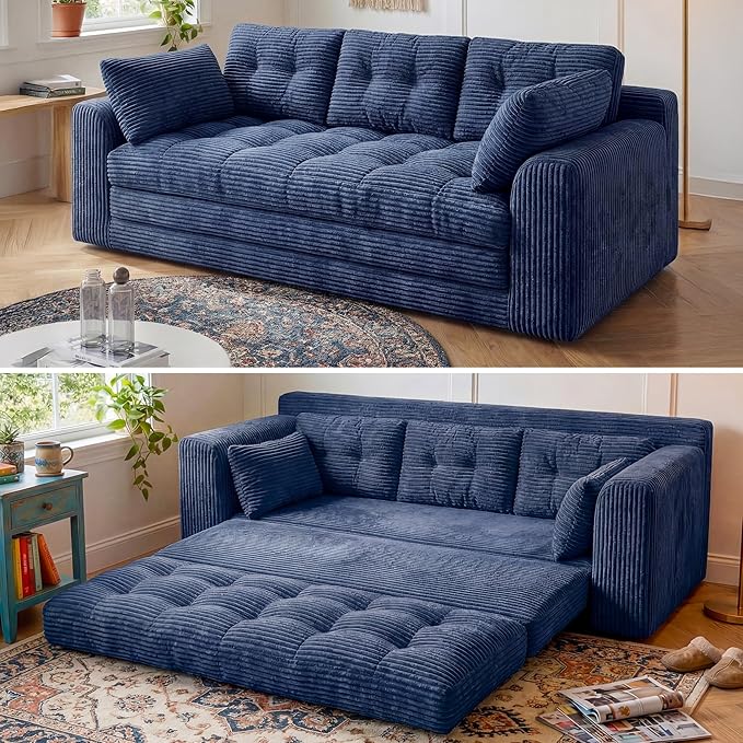 Homkdom 3 Seater Boneless Couch