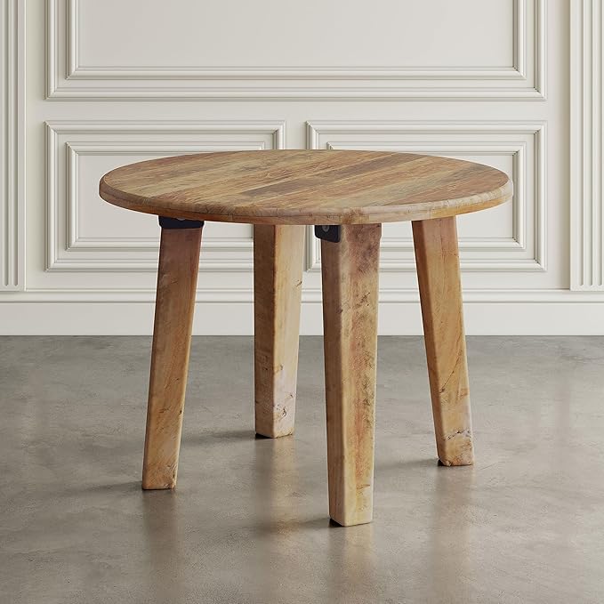 Jofran Reclamation 42" Rustic Reclaimed Solid Wood Round Dining Table