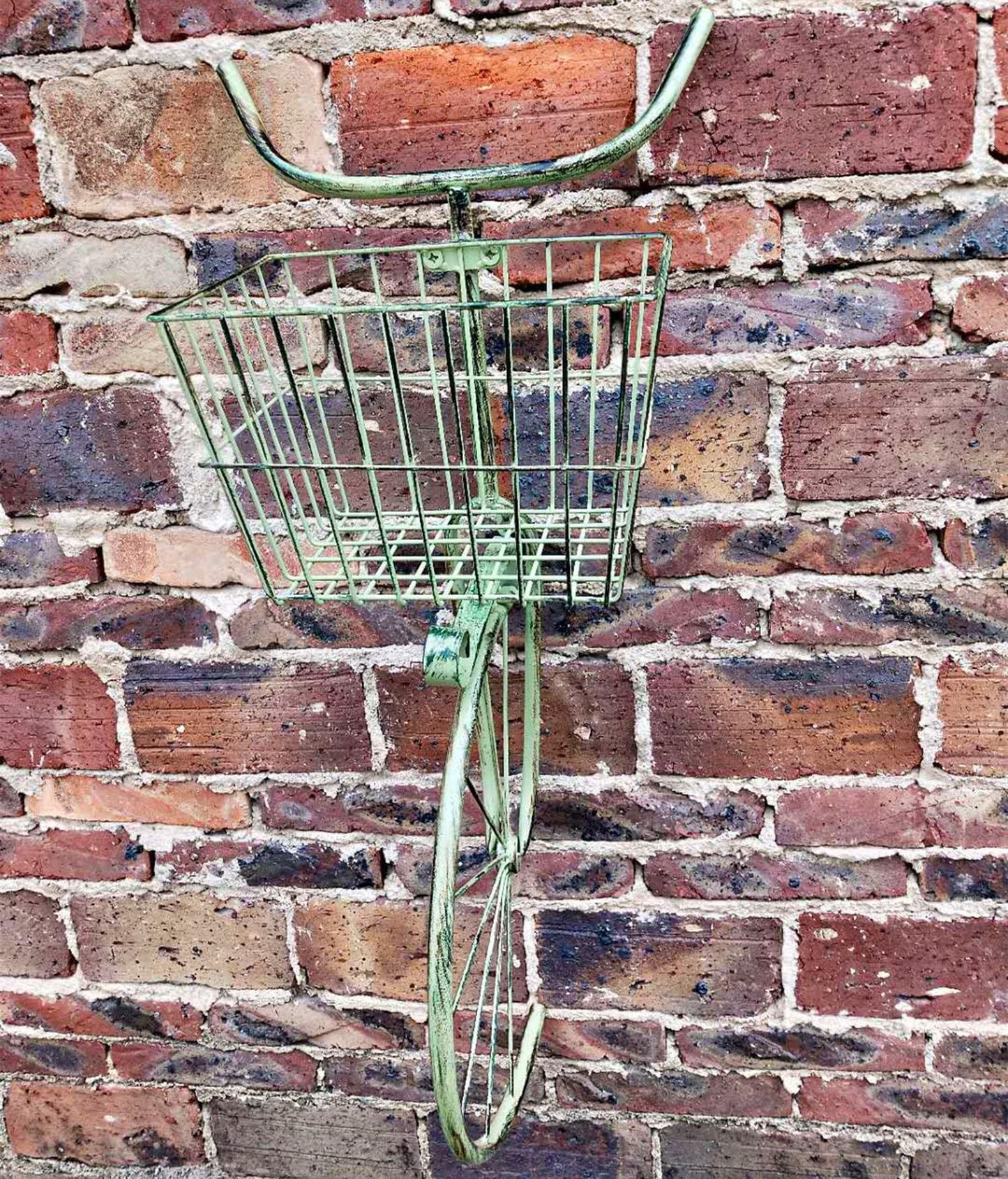 Asiwnshw Plant Stand Indoor Outdoor, Metal Bicycle Plant Shelf Flower Pot Holder Display Racks, Wrought Iron Planter Rack Organizer for Garden Patio Lawn Balcony(Green)