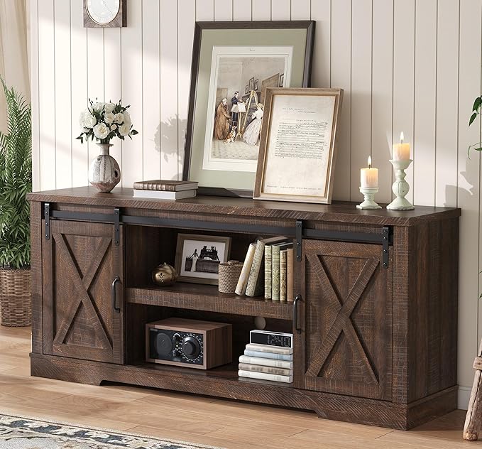 AMERLIFE 66" Farmhouse TV Stand