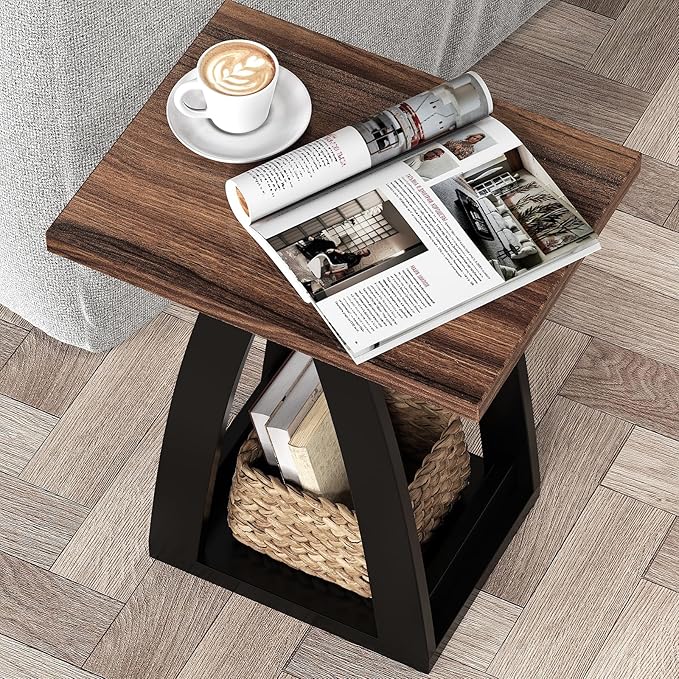FROMJBEST End Table, Side Table, Nightstand, Sofa Side Table