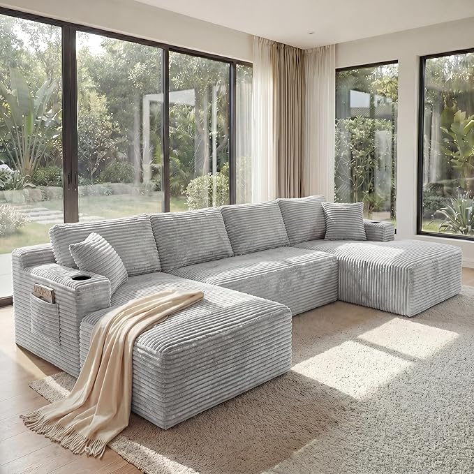 133" Oversized Cloud Boneless Sofa Couch