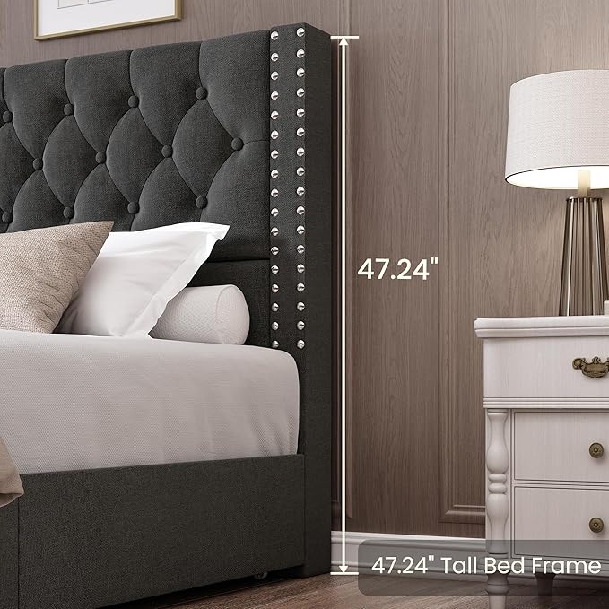 LARMACE King Size Bed Frame