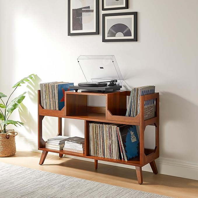 Crosley Furniture Asheville Mid-Century Modern Media Console Record Player Stand