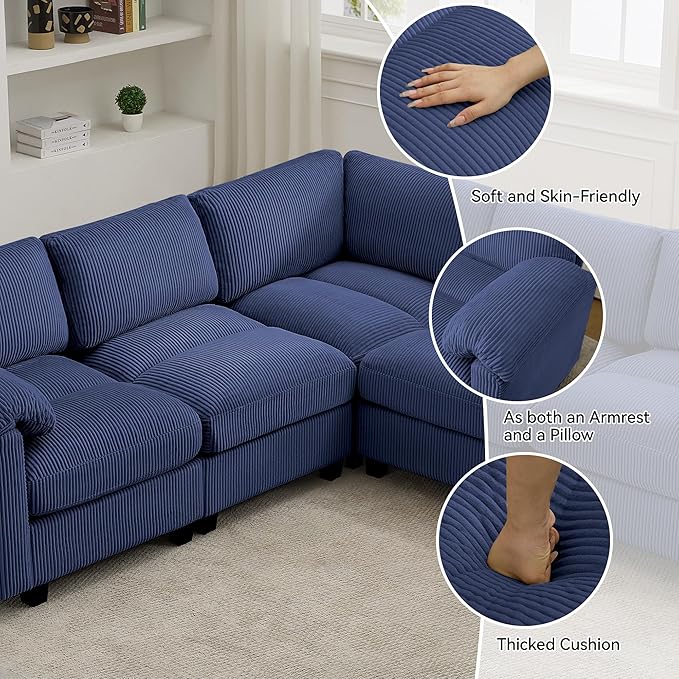 87'' U-Shaped Sectional Sofa