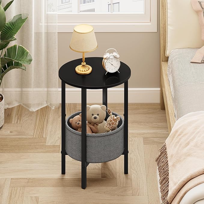 Vagusicc Round Side Table End Table