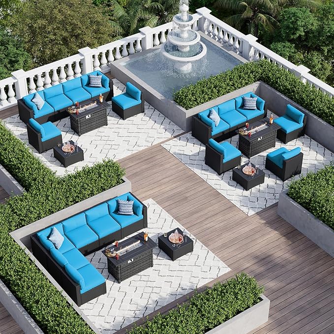Aoxun 8 Piece Patio Furniture Set