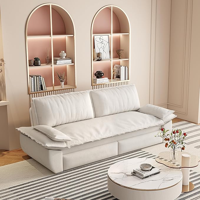 73.2" Sofa Bed Queen, 3-in-1 Pull Out Sofa Bed
