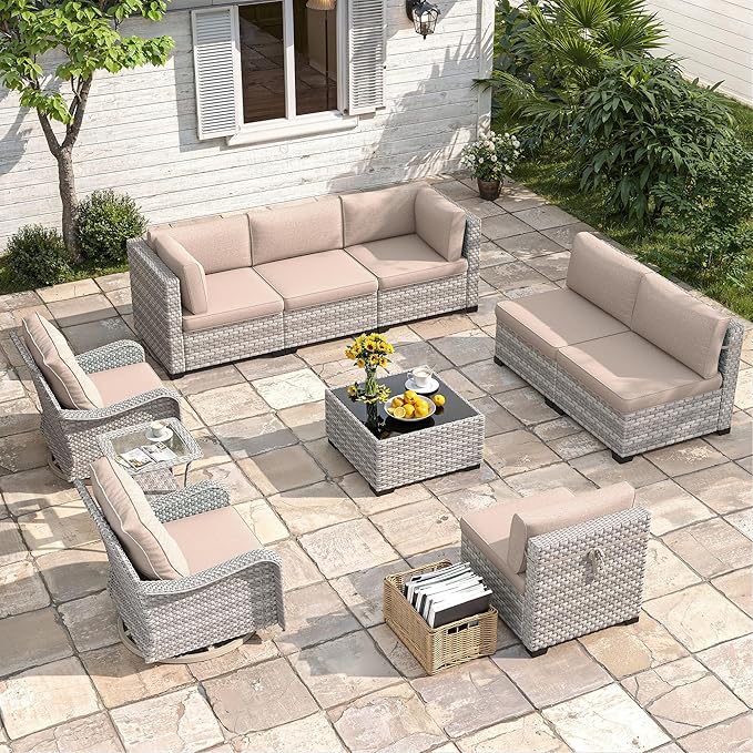 8-Seat Modern Patio Furniture Set