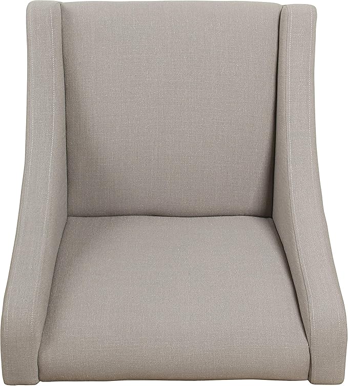 Homepop Home Decor | Upholstered Classic Swoop Arm Accent Chair | Accent Chairs