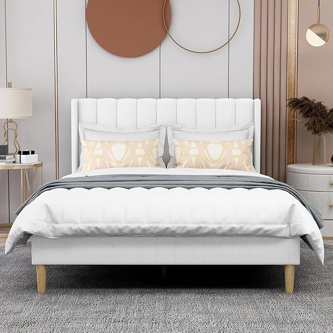 AGARTT Upholstered Platform Bed Frame Full Size