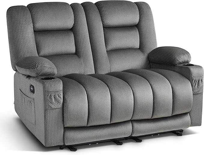 MCombo 55.9" Zero Gravity Power Loveseat Recliner