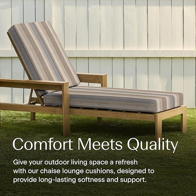 Honeycomb Outdoor Chaise Lounge Cushion